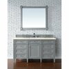 James Martin Vanities Brittany 60in Single Vanity, Urban Gray w/ 3 CM Eternal Marfil Quartz Top 650-V60S-UGR-3EMR